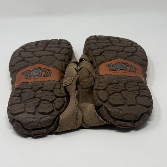 Born Fisherman Sandals Mens 11 Brown Leather Casual Comfort Shoes Handcrafted